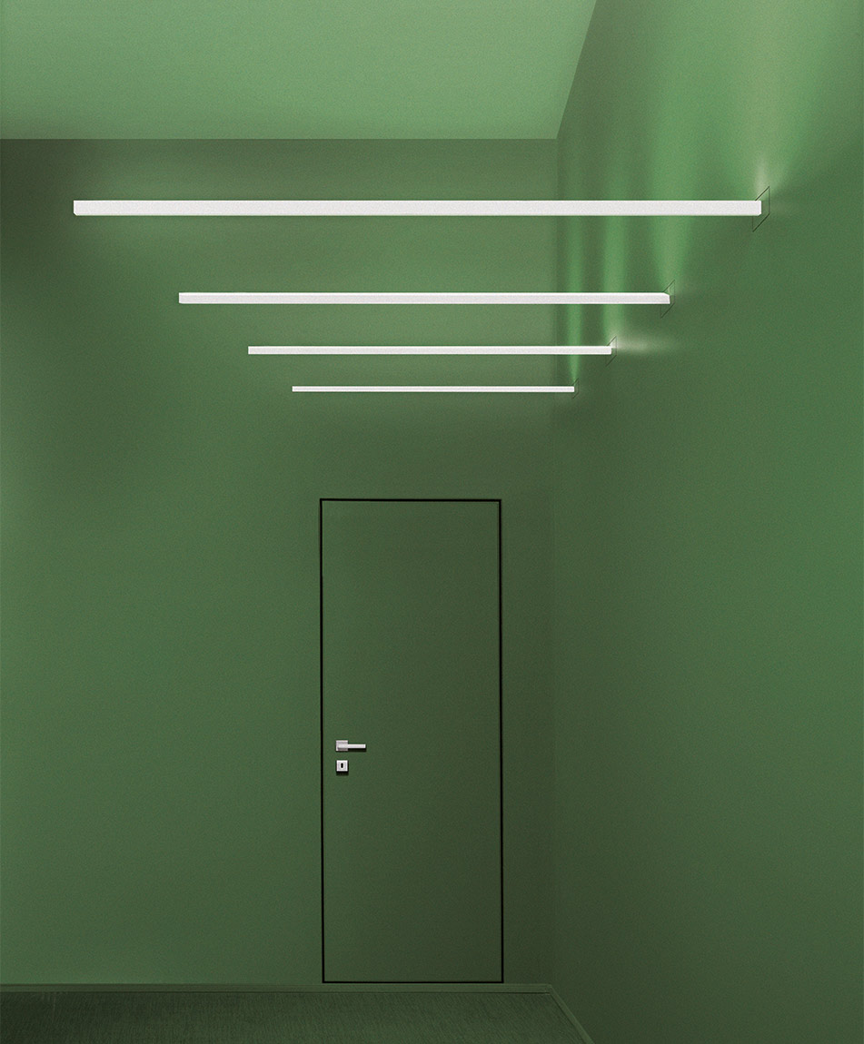 Linescapes Cantilevered Wall Lamp by Nemo Lamps